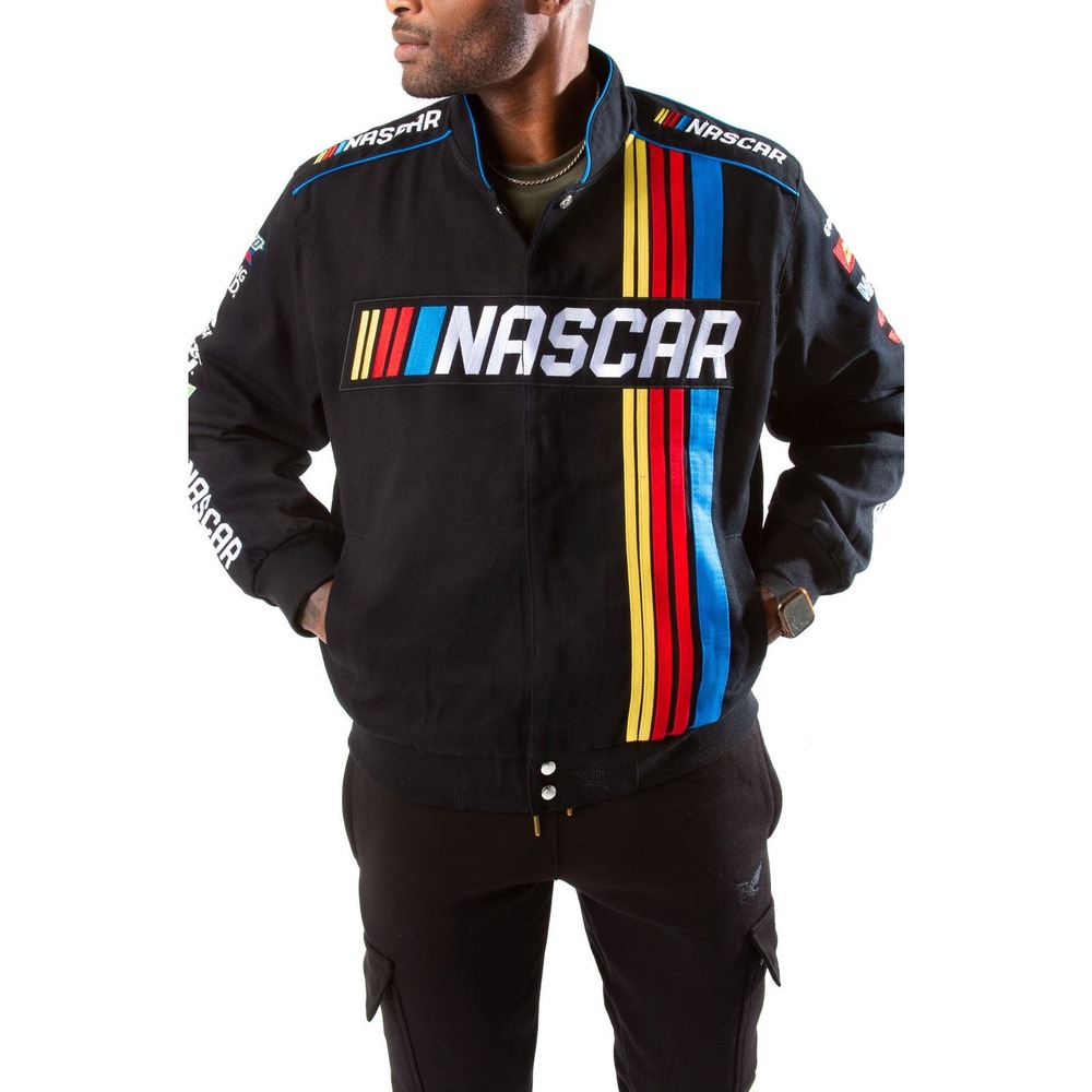 NWT JH Design Nascar Racing Logo Jacket Sz XL